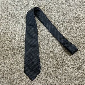 John Varatos Silk Blend Business Black/gray Tie Travel USA Casual Wedding Party